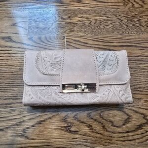 Elegant Beige Clutch Wallet